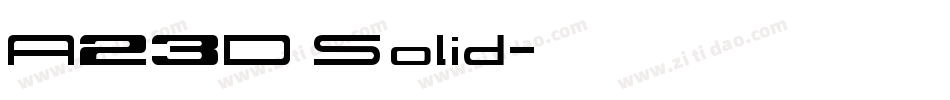 A23D Solid字体转换